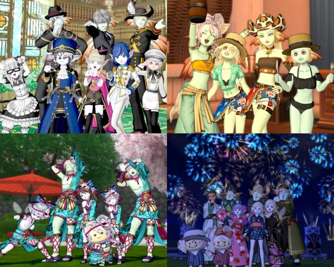 Farbenoのドレアや撮影活動の集合写真コラージュ